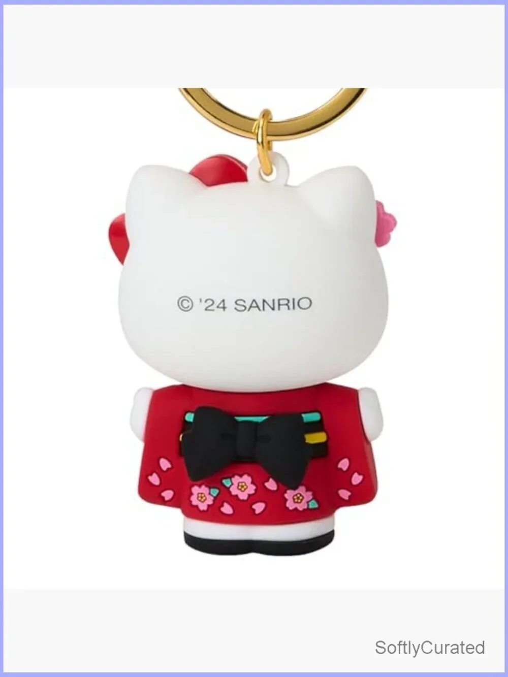 3D Kimono Figure Keychain Stands Alone PVC Keyring Charm